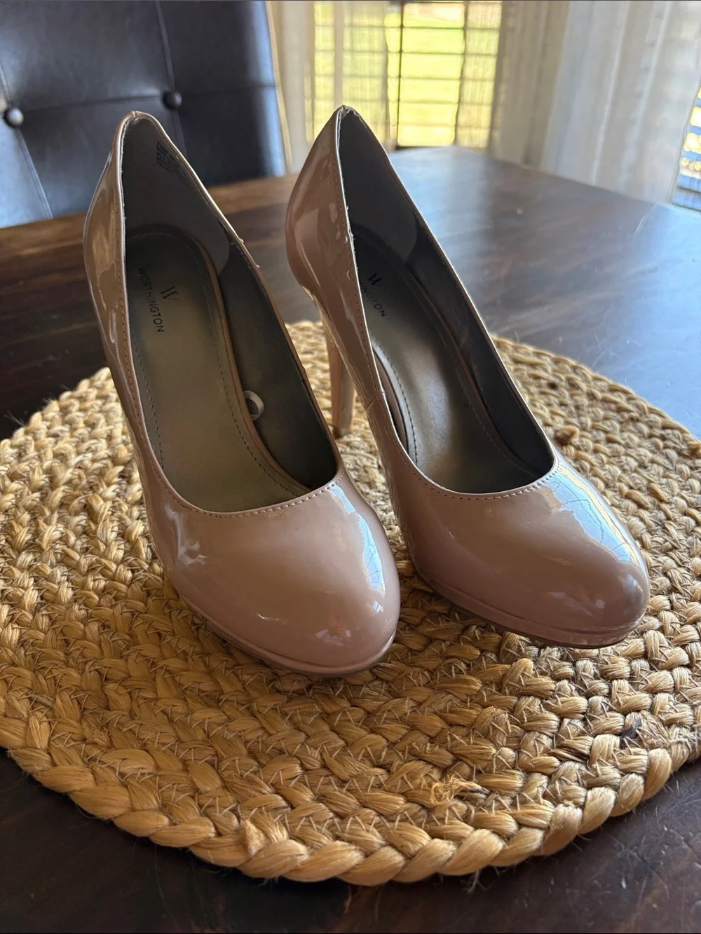 Classic Patent Pump - Beige Women's Heels